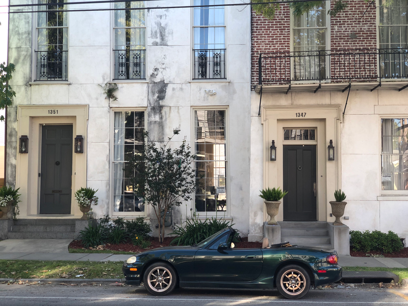 Miata is not the answer—a Miata in the Garden District of New Orleans is the answer.